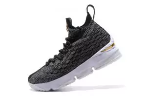 nike lebron 15 boys preschool basketball gold black